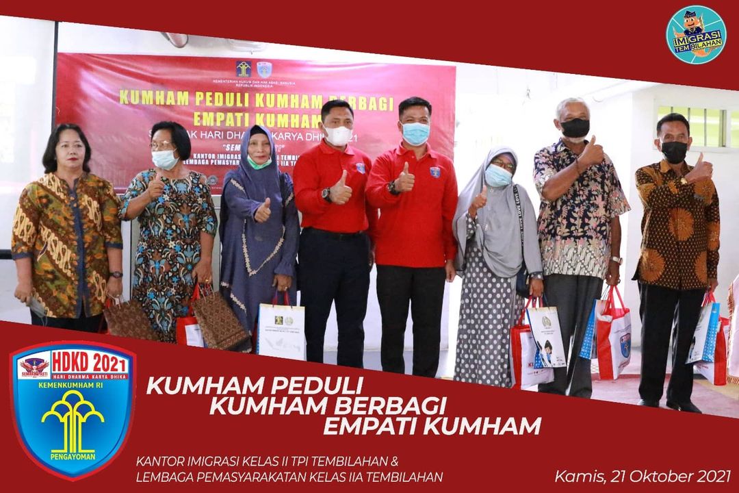 IMIGRASI DAN LAPAS TEMBILAHAN ADAKAN BAKTI SOSIAL DAN DONOR DARAH